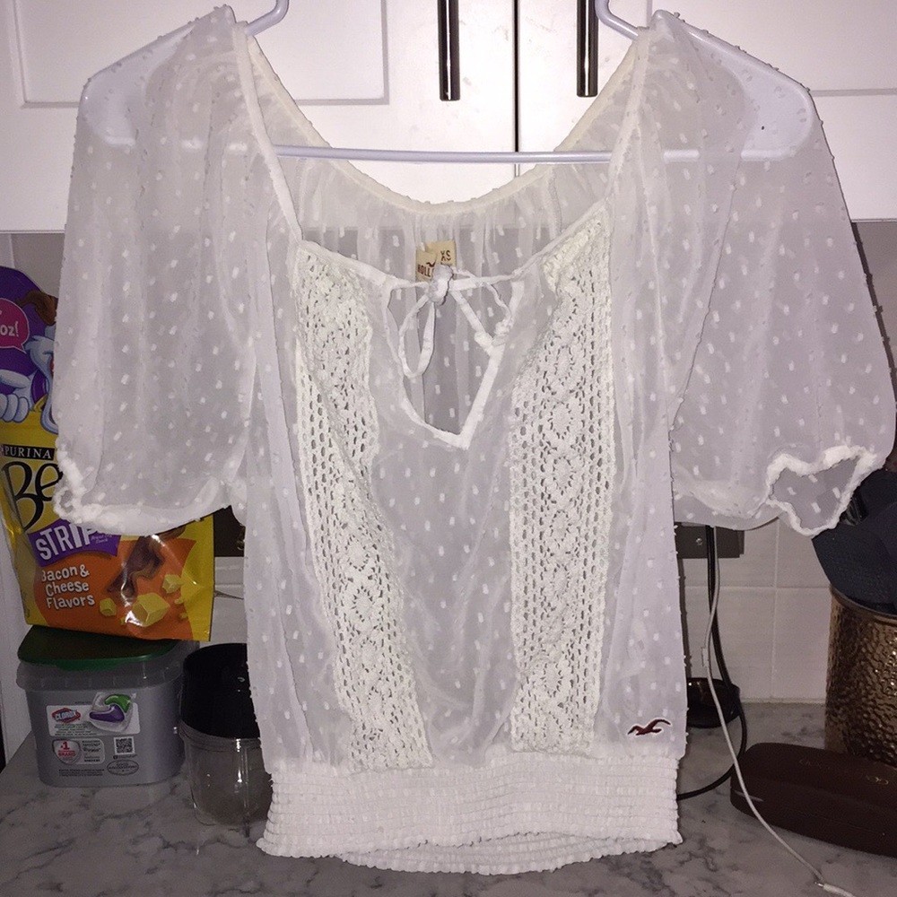 Hollister sheer blouse